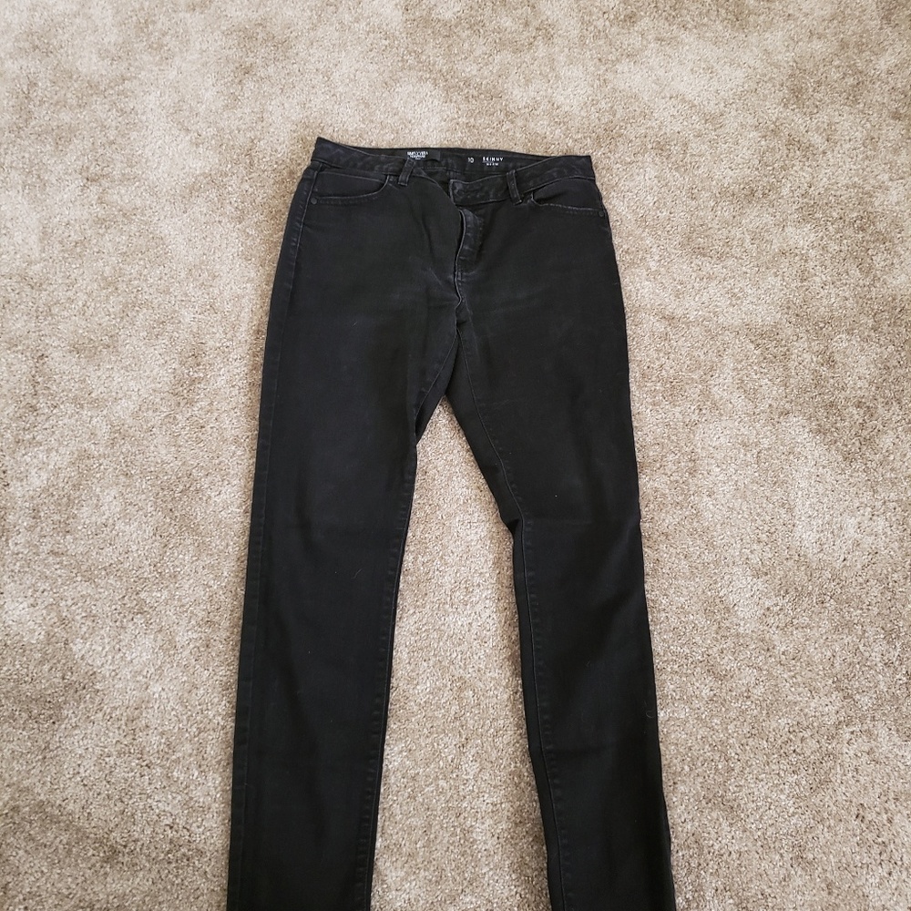 Simply Vera black skinny jeans size 10